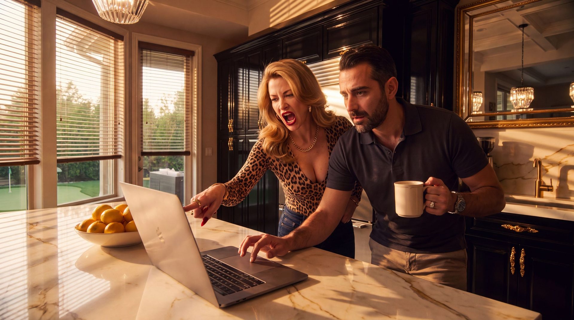 The integrator and his wife lean over the laptop, ready to send the proposal